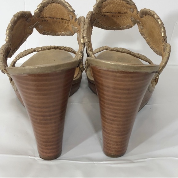 Jack Rogers Luccia Wedges Color: Platinum Size: 8.5 | eBay Jack Rogers Luccia Wedge Size 8.5